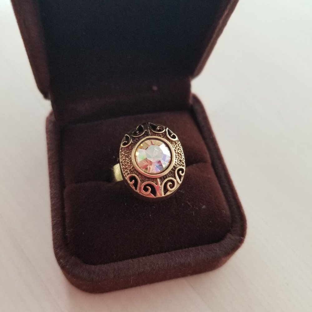 Swarovski Crystal Ring - Open end - Statement ring